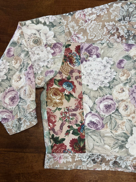 Vintage 70s Floral Patchwork Jacket (M)