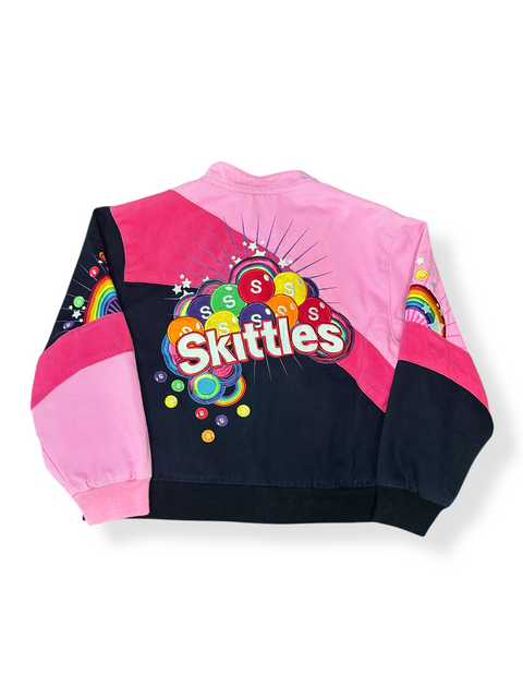 Jeff Hamilton '07 Pink Skittles Racing Jacket (youth L)