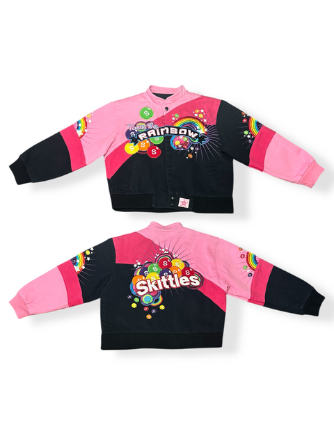Jeff Hamilton '07 Pink Skittles Racing Jacket (youth L)