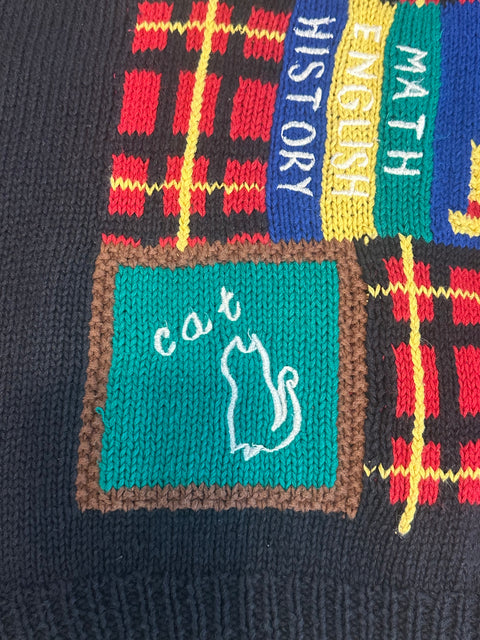 Vintage 90s School Teacher Knit Sweater Vest (M)