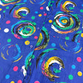 Vintage 80s Funky Multicolored Spiral Button-Up (S/M)