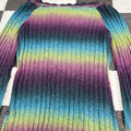 Mudd Y2K Crochet Ombre Ribbed Sweater (M)