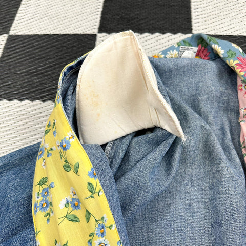 Vintage Jordache Floral Denim Duster Jacket (M)