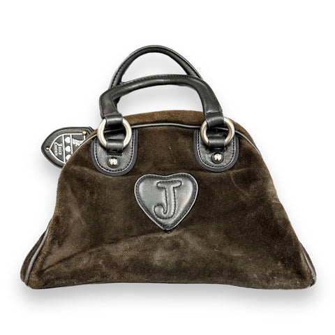🏆*Rare* Juicy Couture Brown Velour Bowler Bag