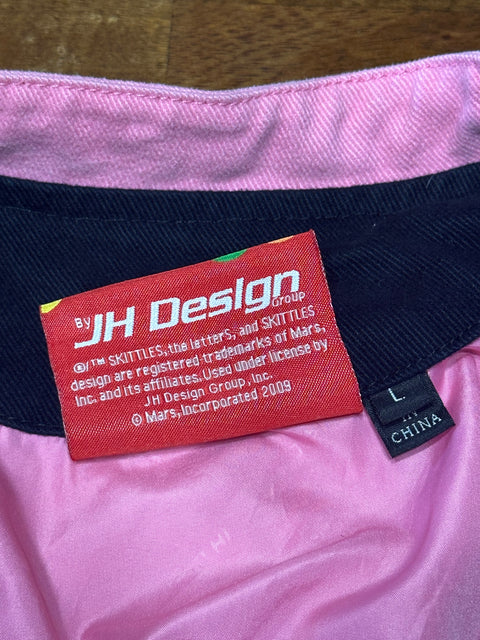 Jeff Hamilton '07 Pink Skittles Racing Jacket (youth L)