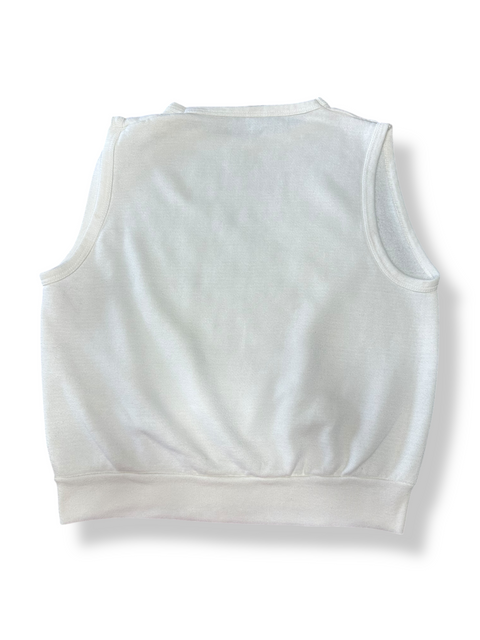 Vintage 80s Hand Painted Ladies Pullover Vest (~M)