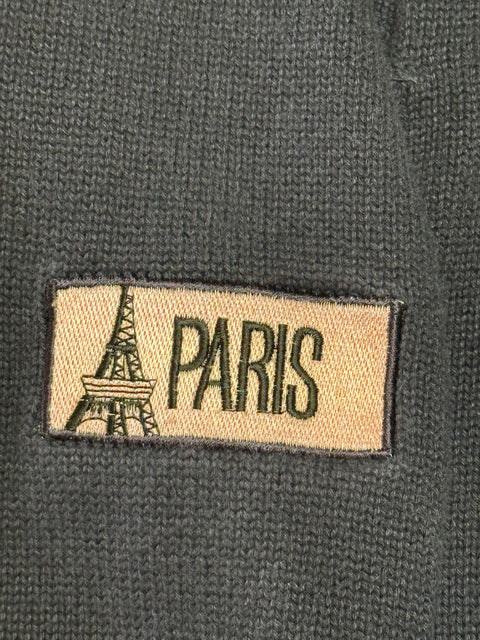 Vintage 90s Navy Int'l Travel Patch Cardigan (M/L)