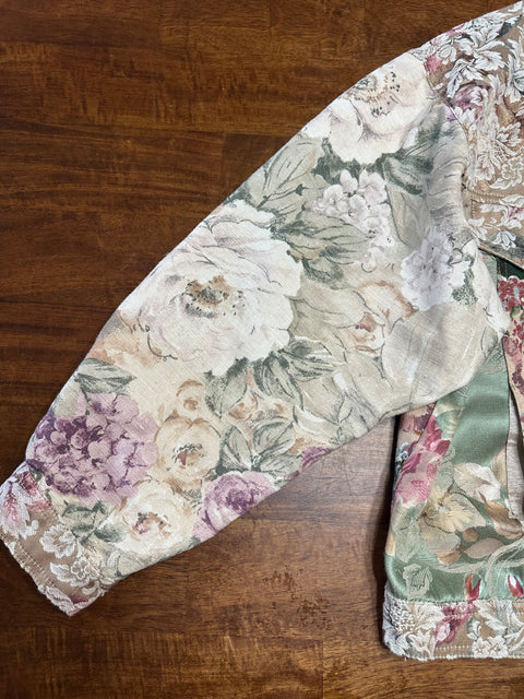 Vintage 70s Floral Patchwork Jacket (M)