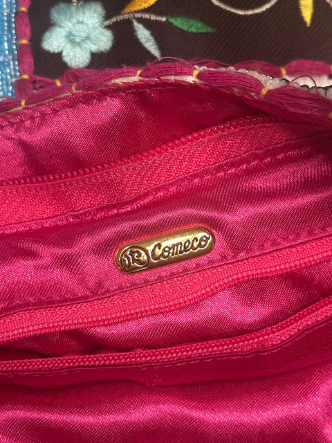 Y2K Multicolor Pink Beaded Statement Purse