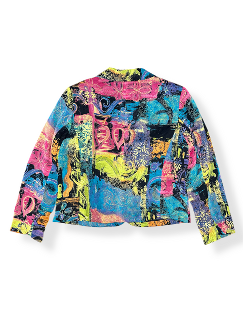 Vintage 80s/90s Colorful Abstract Printed Blazer (S)
