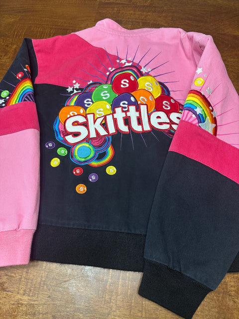 Jeff Hamilton '07 Pink Skittles Racing Jacket (youth L)