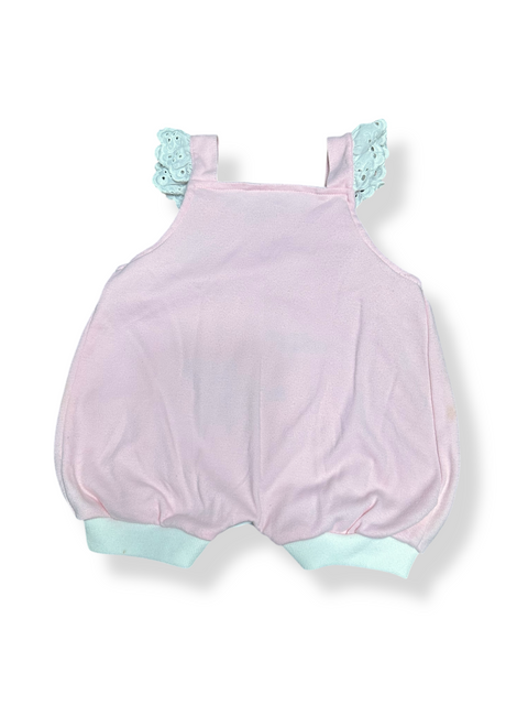 Vintage 90s Pink Embroidered Fish Onesie (6/9 Months)