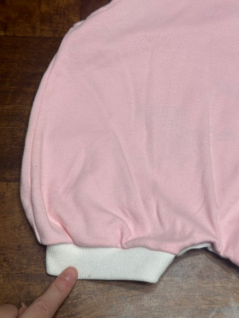 Vintage 90s Pink Embroidered Fish Onesie (6/9 Months)