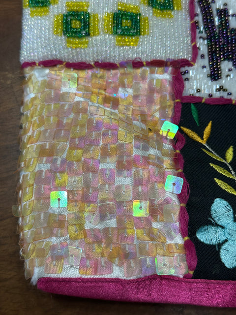 Y2K Multicolor Pink Beaded Statement Purse