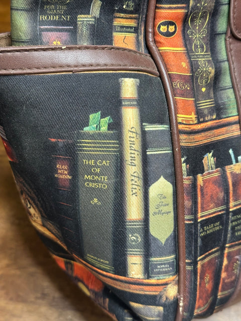 "Classic Tails" Cat Library Tote Bag🐱 by Bradford Exchange