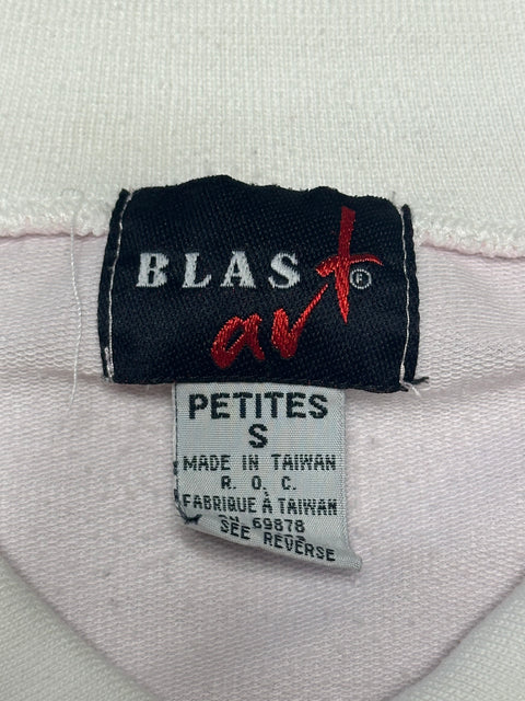 Vintage 80s Pastel Colorblock Fish Sweatshirt (XS/S)