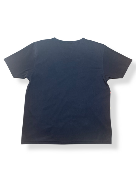 Vintage Black Rainbow Butterfly Applique T-Shirt (~L)