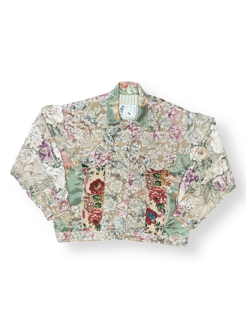 Vintage 70s Floral Patchwork Jacket (M)