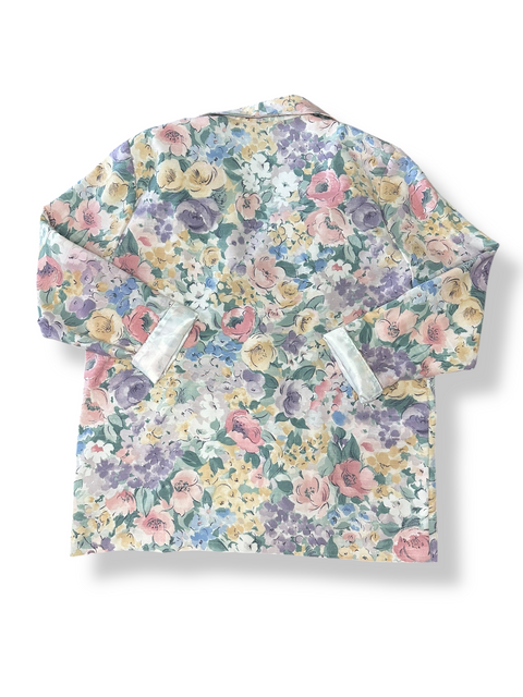 Vintage 80s Pastel Floral Blazer (S/M)