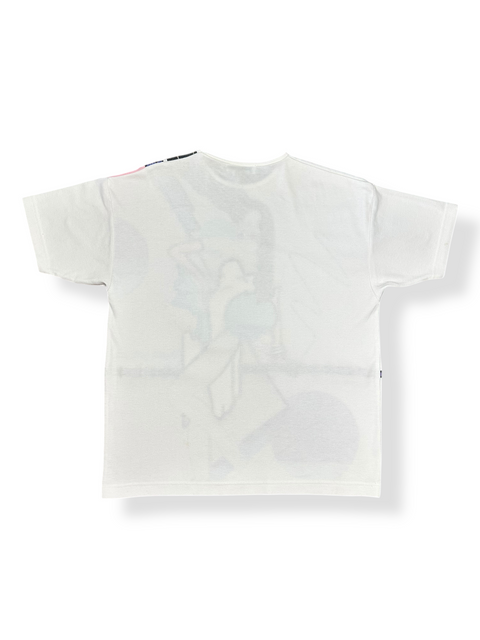 Vintage 80s Beaded Flapper Lady Art Tee (M)