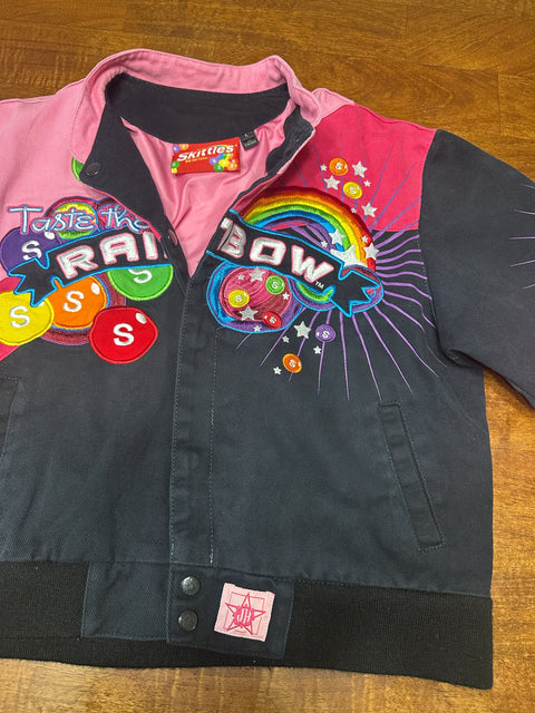 Jeff Hamilton '07 Pink Skittles Racing Jacket (youth L)