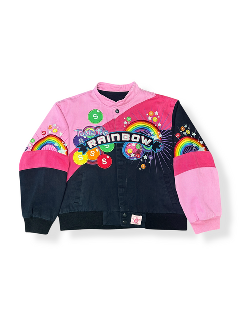 Jeff Hamilton '07 Pink Skittles Racing Jacket (youth L)