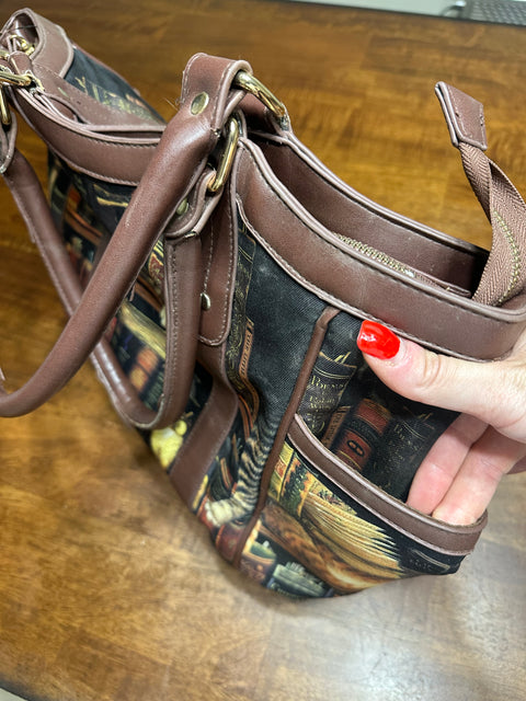 "Classic Tails" Cat Library Tote Bag🐱 by Bradford Exchange