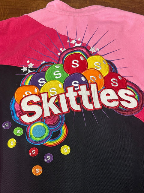 Jeff Hamilton '07 Pink Skittles Racing Jacket (youth L)