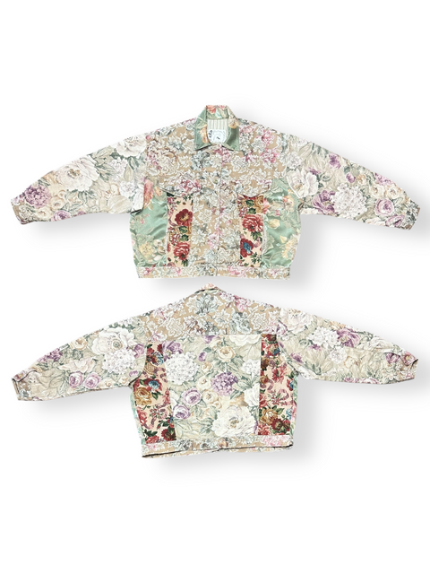 Vintage 70s Floral Patchwork Jacket (M)
