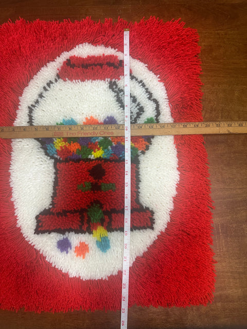 Vintage Gumball Machine Latch Hook Wall Art