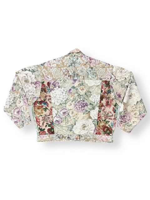 Vintage 70s Floral Patchwork Jacket (M)