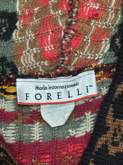 Vintage Hooded Kitschy Country Knit Cardigan (L/XL)