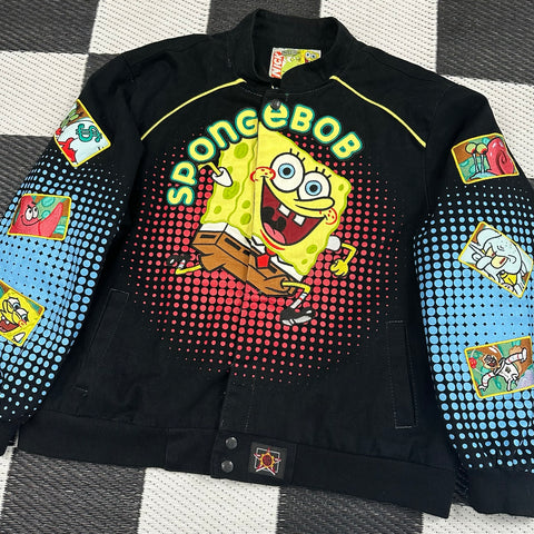 Jeff Hamilton Spongebob Squarepants Racing Jacket (kids 2XL; adult ~S/M)