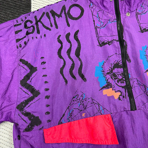 Vintage 90s Gitano Double Sided "Eskimo" Pullover Jacket (M)