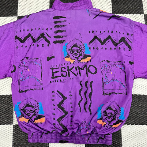 Vintage 90s Gitano Double Sided "Eskimo" Pullover Jacket (M)
