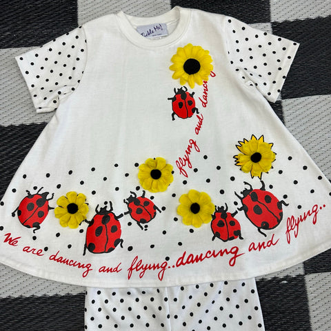 Deadstock Vintage Tickle Me! Embellished Ladybug Set🐞 ('4T/L')