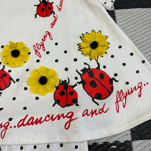 Deadstock Vintage Tickle Me! Embellished Ladybug Set🐞 ('4T/L')