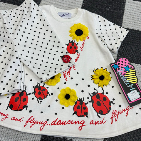 Deadstock Vintage Tickle Me! Embellished Ladybug Set🐞 ('4T/L')