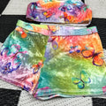 Deadstock Vintage Pastel Butterfly 2-Piece Halter/Shorts Swimsuit (7)