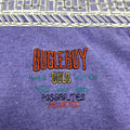 Vintage Bugle Boy Purple/Orange Patchwork Striped Tee (Youth M/12-14; ~Adult XS/S)