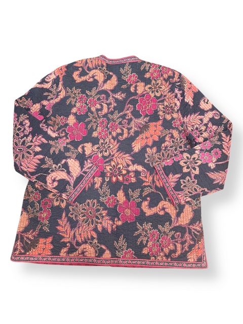 Vintage Provence d'amour Quilted Button-Up Jacket (M/L)