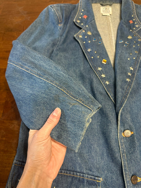 Vintage 80s JRT Denim Studded Rhinestone Jacket ('10')