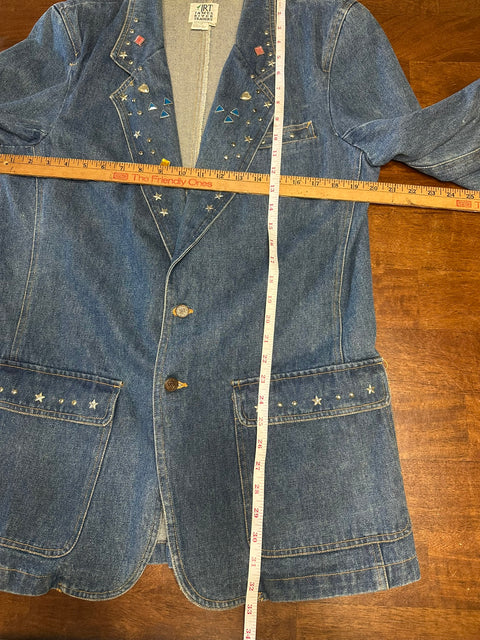 Vintage 80s JRT Denim Studded Rhinestone Jacket ('10')