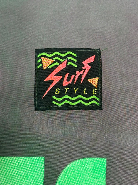 Vintage Surf Style Iridescent Pullover Sweatshirt (L)