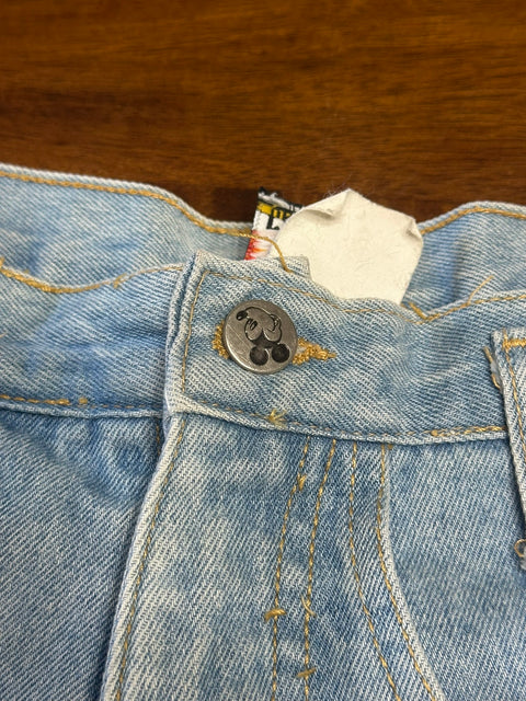 Vintage Disney Mickey & Friends 'Anchors Aweigh!' Painted Denim Shorts (M)