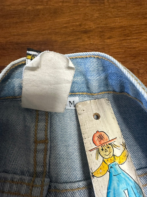 Vintage Disney Mickey & Friends 'Anchors Aweigh!' Painted Denim Shorts (M)