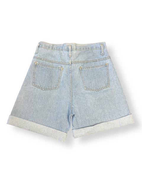 Vintage Disney Mickey & Friends 'Anchors Aweigh!' Painted Denim Shorts (M)