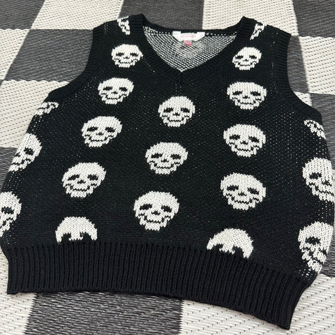 Modern Skull Sweater Vest (S)