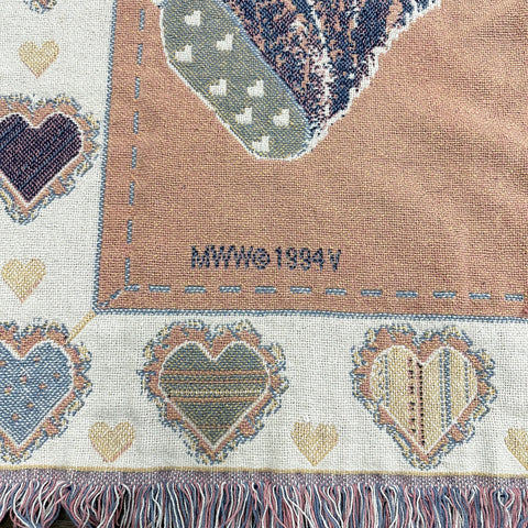 Vintage '94 MWW Teddy Bears Tapestry Blanket