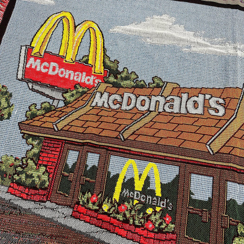 *Rare* Vintage McDonald's Tapestry Blanket